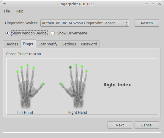 Fingerprint GUI